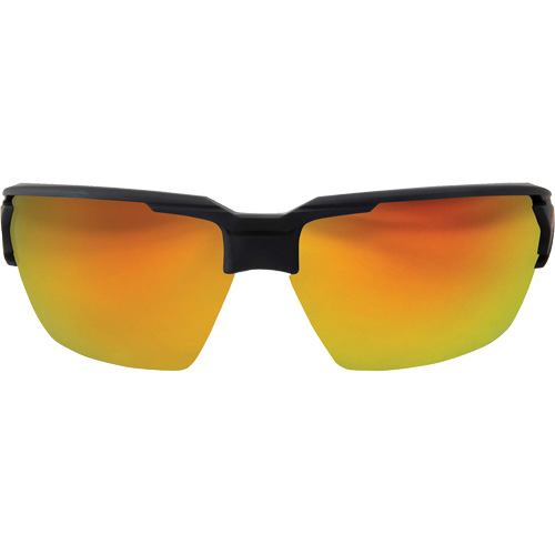 Pumori Safety Glasses, Red/Mirror Lens, Anti-Scratch, ANSI Z87+/MCEPS GL-PD 10-12/Meets/Exceeds CSA Z94.3 Haskins Industrial Inc.