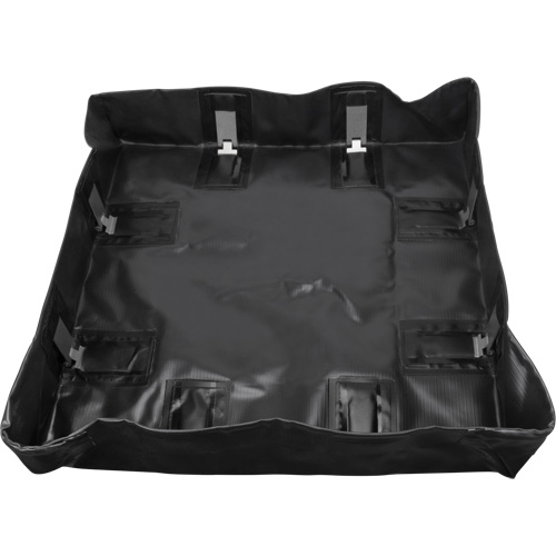 Berme repliable, Capacit&eacute; 134 gal. US, 6' la x 6' lo x 6" h, Support &agrave; encliqueter Haskins Industrial Inc.