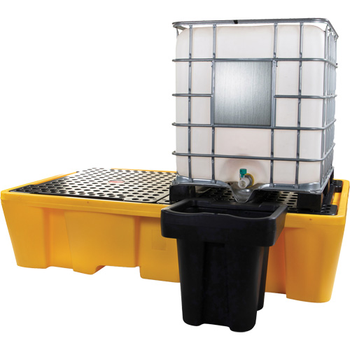 Double palette de d&eacute;versements IBC, Capacit&eacute; de d&eacute;versement 317 gal. US, 89" x 57" x 23" Haskins Industrial Inc.