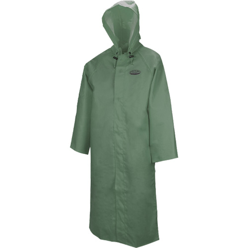 Manteau long avec capuchon d&eacute;tachable Hurricane 851, Moyen, Vert Haskins Industrial Inc.