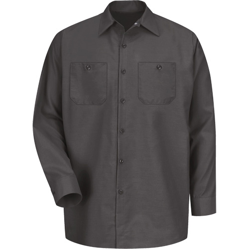 Chemise industrielle de travail &agrave; manches longues, Hommes, Moyen, Charbon Haskins Industrial Inc.