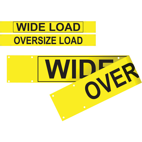 Banni&egrave;re wide load/oversized load &agrave; deux c&ocirc;t&eacute;s, Vinyle, 96" la x 12" h Haskins Industrial Inc.