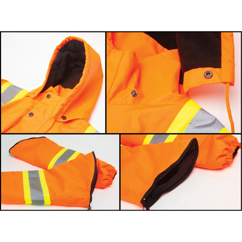 Waterproof 7-in-1 Winter Parka, High Visibility Orange, Medium Haskins Industrial Inc.