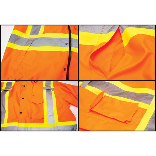 Waterproof 7-in-1 Winter Parka, High Visibility Orange, Medium Haskins Industrial Inc.