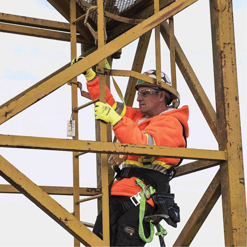 SA-54022-4 Longe &agrave; amortisseur de choc, 4', Point d'ancrage &agrave; Crochet d&eacute;chafaudage, Crochet mousqueton aux jambes, Polyester Haskins Industrial Inc.