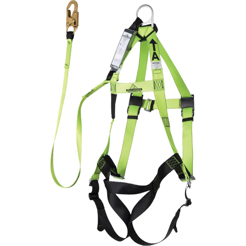 FBH-10000A6440-4 4' Class A Harness & Lanyard with 350 lbs. Capacity, Harness/Lanyard Combo Haskins Industrial Inc.