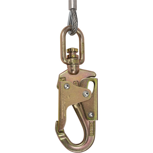 SRL-73302-40LE Self-Retracting Lifeline, 40', Galvanized Steel, Swivel Haskins Industrial Inc.