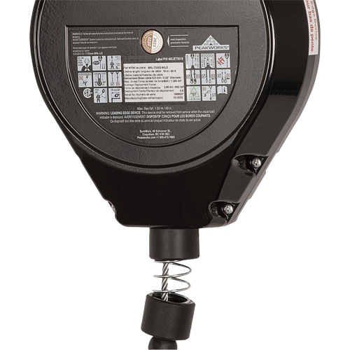 SRL-73302-60LE Cordage de s&eacute;curit&eacute; autor&eacute;tractable, 60', Acier galvanis&eacute;, Pivotant Haskins Industrial Inc.