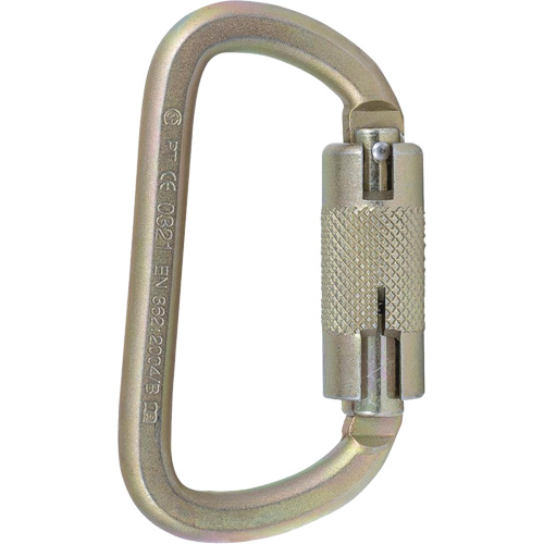 CP-03015-2 Zinc Plated Carabiner with 3/4" Gate Opening, Steel Haskins Industrial Inc.