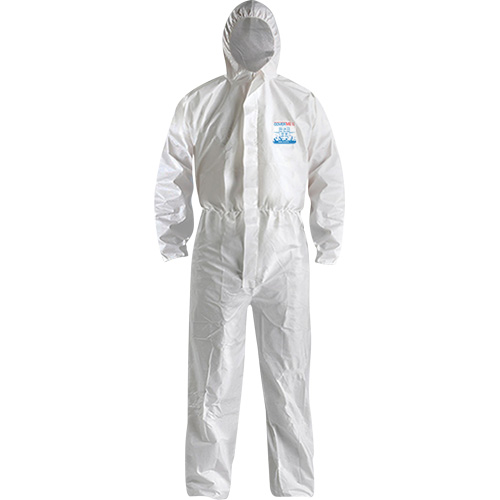 Combinaison CoverMe XP1800 de type 5/6 avec capuchon, Moyen, Blanc, Microporeux Haskins Industrial Inc.