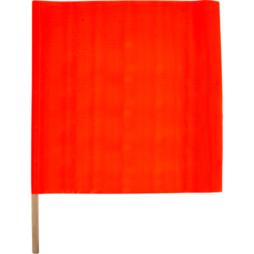 Traffic Safety Flag, Mesh, With Handle Haskins Industrial Inc.