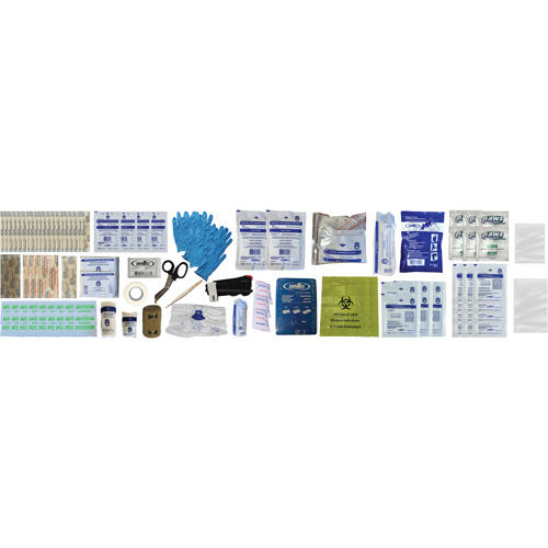 Trousse de premiers soins Shield, R&eacute;pond ou surpasse la norme CSA Z1220-24 type 3 environnements &agrave; haut risque, Petit (2-25 travailleurs) Haskins Industrial Inc.