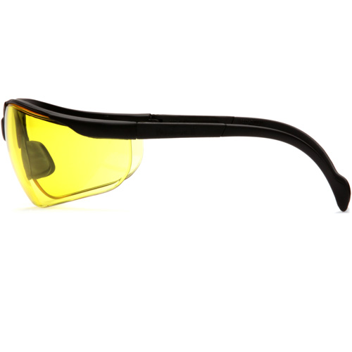 Lunettes de s&eacute;curit&eacute; &agrave; demi-monture Venture II, Lentille Ambr&eacute;e, ANSI Z87+/MCEPS GL-PD 10-12/R&eacute;pond ou surpasse la norme CSA Z94.3 Haskins Industrial Inc.