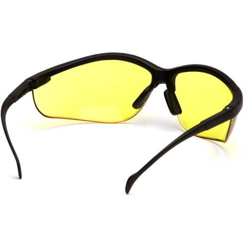 Lunettes de s&eacute;curit&eacute; &agrave; demi-monture Venture II, Lentille Ambr&eacute;e, ANSI Z87+/MCEPS GL-PD 10-12/R&eacute;pond ou surpasse la norme CSA Z94.3 Haskins Industrial Inc.