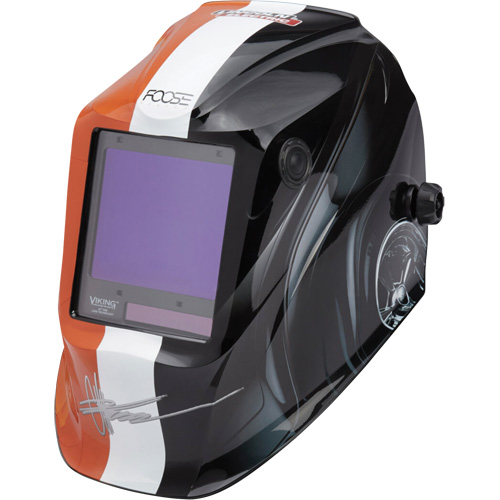 VIKING  3350 Foose Monarch Welding Helmet, 3.74" L x 3.34" W View Area, 5 - 13 Shade Range Haskins Industrial Inc.