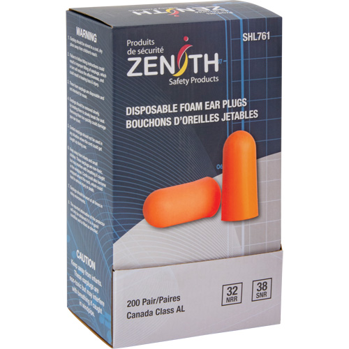 Foam Earplugs, Pair - Polybag Haskins Industrial Inc.