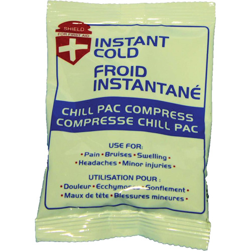 Compresse froide instantan&eacute;e Chill Pac, Froid, Utilisation unique, 4" x 6" Haskins Industrial Inc.