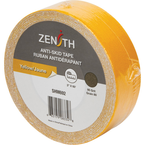 Anti-Skid Tape, 2" x 60', Yellow Haskins Industrial Inc.