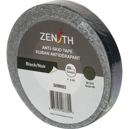 Anti-Skid Tape, 1" x 60', Black Haskins Industrial Inc.