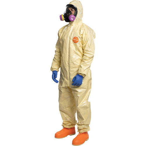 Tychem&reg; 6000 SFR Coverall, Size Small, Khaki Haskins Industrial Inc.