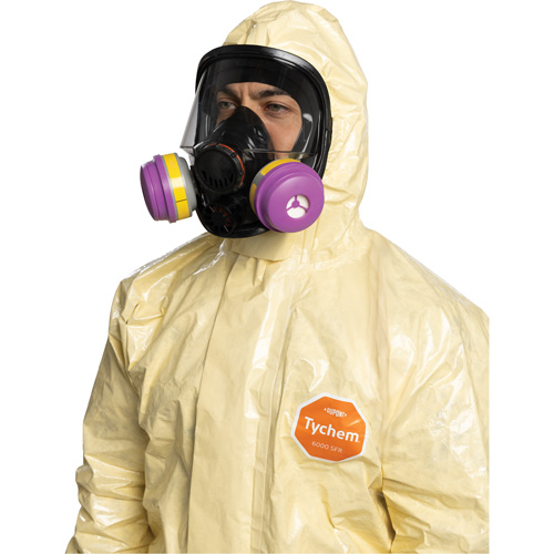 Tychem&reg; 6000 SFR Coverall, Size Small, Khaki Haskins Industrial Inc.