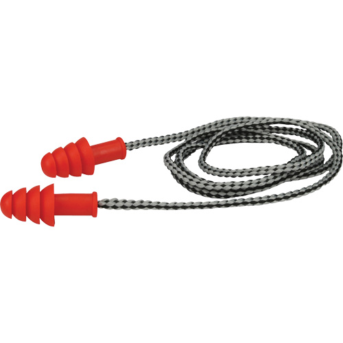 Bouchons d'oreilles r&eacute;utilisables en TPR de PIP, Avec cordon, Paire - Boîte pour vente au d&eacute;tail, 27 dB NRR, Taille unique Haskins Industrial Inc.