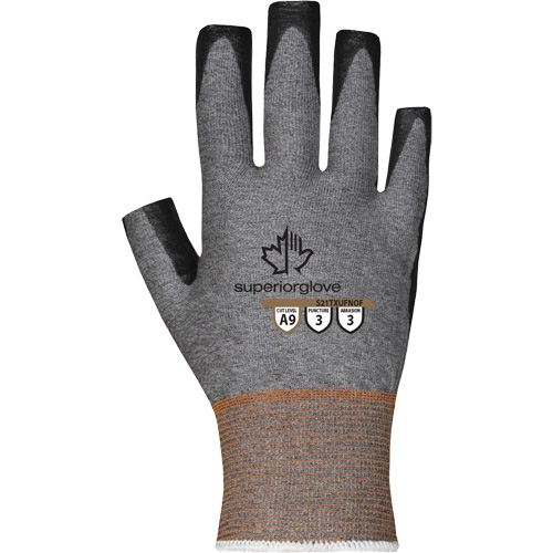 Gants ultra minces &agrave; doigts ouverts, Taille 5, Calibre 21, Rev&ecirc;tement Nitrile, Enveloppe en TenActiv, ASTM ANSI niveau A9 Haskins Industrial Inc.