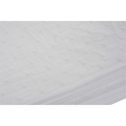 Bonded Sorbent Pads, Oil Only, 15" x 19", 14 gal. Absorbancy Haskins Industrial Inc.