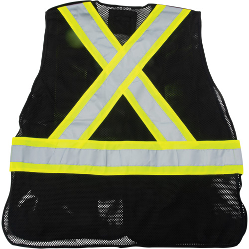 Veste d'arpenteur conforme aux normes de la CSA, Noir, Moyen, Polyester Haskins Industrial Inc.