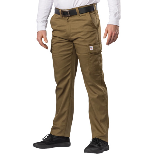 Pantalon cargo Big Flex, Poly-coton/Spandex, Vert olive militaire, Taille 46, Entrejambe 30 Haskins Industrial Inc.