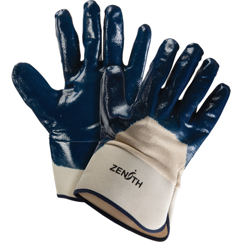 Heavyweight Safety Cuff Gloves, 11/2X-Large, Nitrile Coating, Cotton Shell Haskins Industrial Inc.