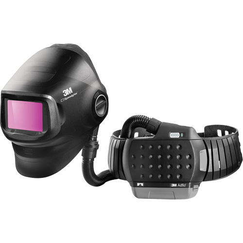 Masque de soudage &agrave; usage intensif Speedglas G5-01 avec syst&egrave;me de respirateur d'&eacute;puration d'air propuls&eacute; Adflo, Masque de soudage, Pile Lithium-ion Haskins Industrial Inc.