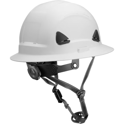 Fibre Metal Climbing Style Helmet with Full Brim, Meets CSA Type 2, Ratchet Suspension, Non-Vented Haskins Industrial Inc.