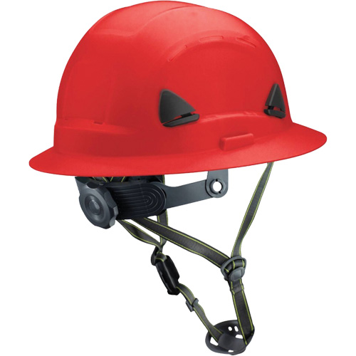 Casque Fibre Metal de style escalade avec bordure compl&egrave;te, R&eacute;pond aux normes CSA type 2, Suspension Rochet, Non ventil&eacute; Haskins Industrial Inc.