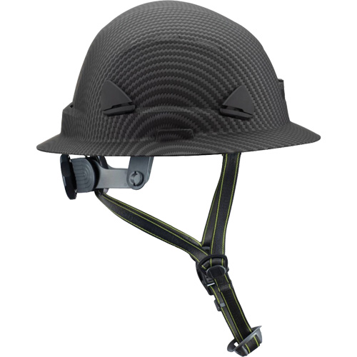 Casque Fibre Metal de style escalade avec bordure compl&egrave;te, R&eacute;pond aux normes CSA type 2, Suspension Rochet, Non ventil&eacute; Haskins Industrial Inc.