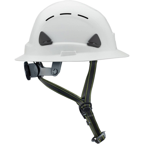 Casque Fibre Metal de style escalade avec bordure compl&egrave;te, R&eacute;pond aux normes CSA type 2, Suspension Rochet, Ventil&eacute; Haskins Industrial Inc.