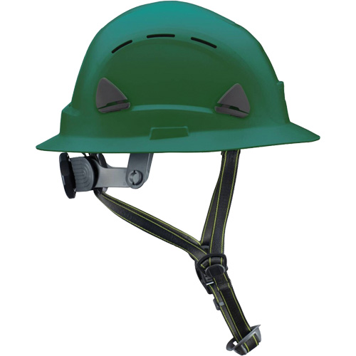 Fibre Metal Climbing Style Helmet with Full Brim, Meets CSA Type 2, Ratchet Suspension, Vented Haskins Industrial Inc.