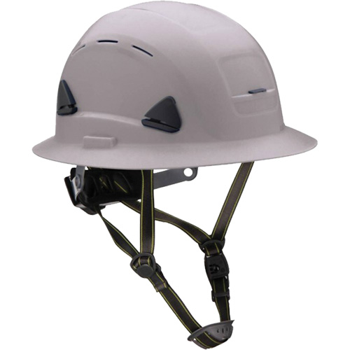 Fibre Metal Climbing Style Helmet with Full Brim, Meets CSA Type 2, Ratchet Suspension, Vented Haskins Industrial Inc.