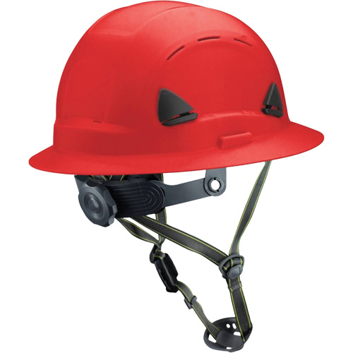 Fibre Metal Climbing Style Helmet with Full Brim, Meets CSA Type 2, Ratchet Suspension, Vented Haskins Industrial Inc.