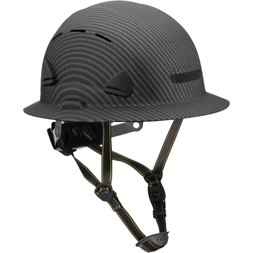 Casque Fibre Metal de style escalade avec bordure compl&egrave;te, R&eacute;pond aux normes CSA type 2, Suspension Rochet, Ventil&eacute; Haskins Industrial Inc.