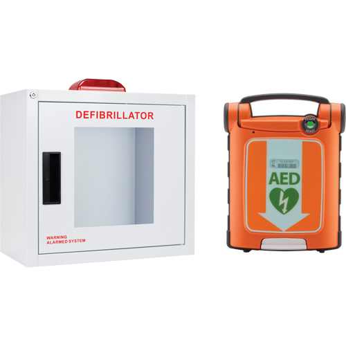 Powerheart&reg; G5 AED & Cabinet Kit, Semi-Automatic, Bilingual, Class 3 Haskins Industrial Inc.