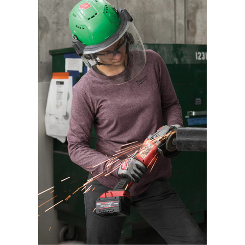 FREEFLEX Long-Sleeve Hybrid T-Shirt, Women's, X-Small, Purple Haskins Industrial Inc.