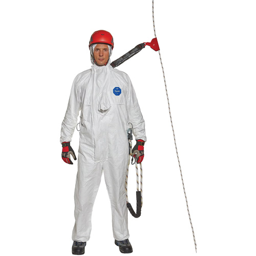 Harness-Compatible Disposable Coverall, 4X-Large, White, Tyvek&reg; 500 Haskins Industrial Inc.