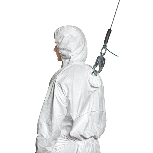 Harness-Compatible Disposable Coverall, 4X-Large, White, Tyvek&reg; 500 Haskins Industrial Inc.