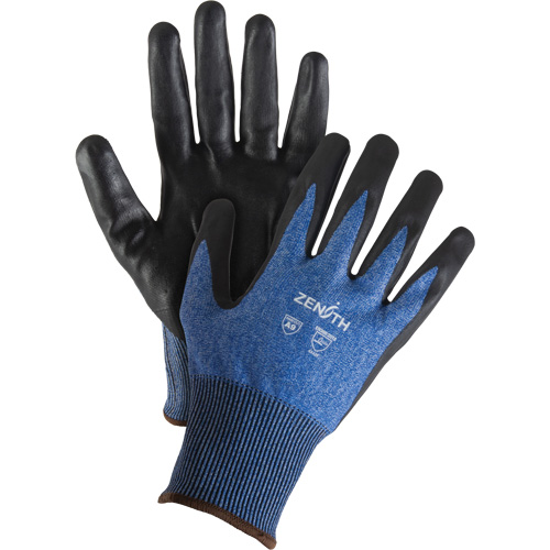 Gants l&eacute;gers et haute dext&eacute;rit&eacute; r&eacute;sistants &agrave; la coupe, Taille 8, Calibre 18, Rev&ecirc;tement Mousse de nitrile, Enveloppe en Acier inoxydable/PEHP/Tungst&egrave;ne, ASTM ANSI niveau A9 Haskins Industrial Inc.