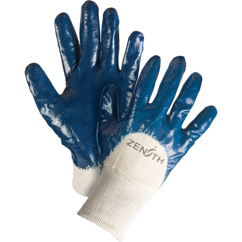 Gants &agrave; doublure interlock de poids moyen, 9/Grand, R&ecirc;vetement Nitrile, Enveloppe en Coton Haskins Industrial Inc.