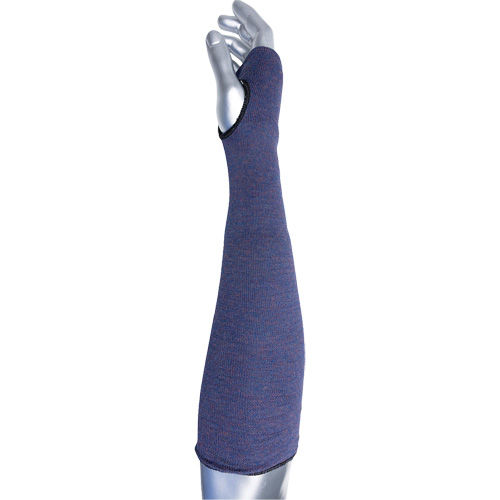 Kut Gard&reg; ECO Series 2-Ply ASP Sleeve with Thumb Hole, Aramid, 14", ASTM ANSI Level A3, Purple Haskins Industrial Inc.