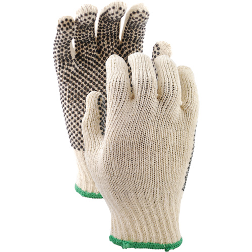 417 PVC Dotted String Knit Gloves, Poly/Cotton, Single Sided, Small Haskins Industrial Inc.