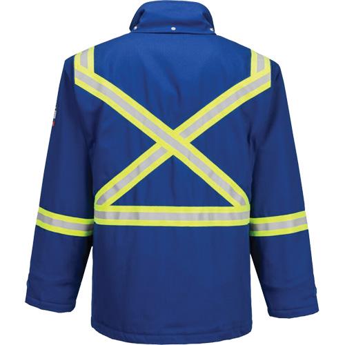 Bizflame&reg; 88/12 Insulated Winter Parka, Blue, Medium (Tall) Haskins Industrial Inc.