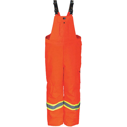 Heavy-Duty FR-Treated Journeyman 300D Trilobal Rip-Stop Coveralls, Polyester, Small, High Visibility Orange Haskins Industrial Inc.